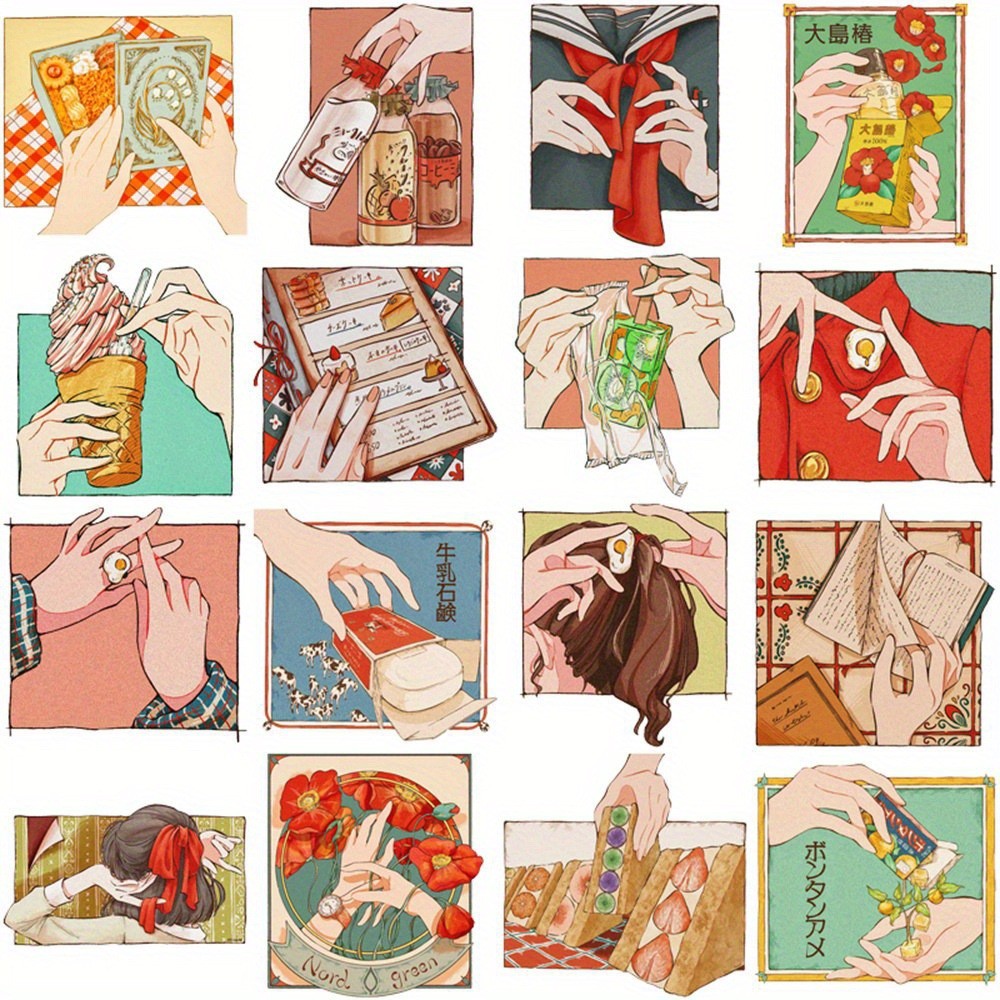 50 Pegatinas de Estilo Vintage - Japanese Lifestyle Store reseña y precio