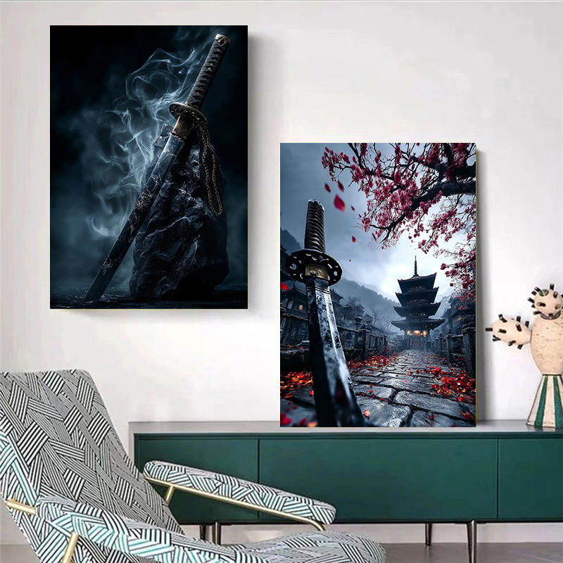 Póster de espada japonesa trad - Japanese Lifestyle Home reseña y precio